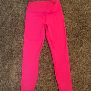 Hot pink Fabletics power hold leggings